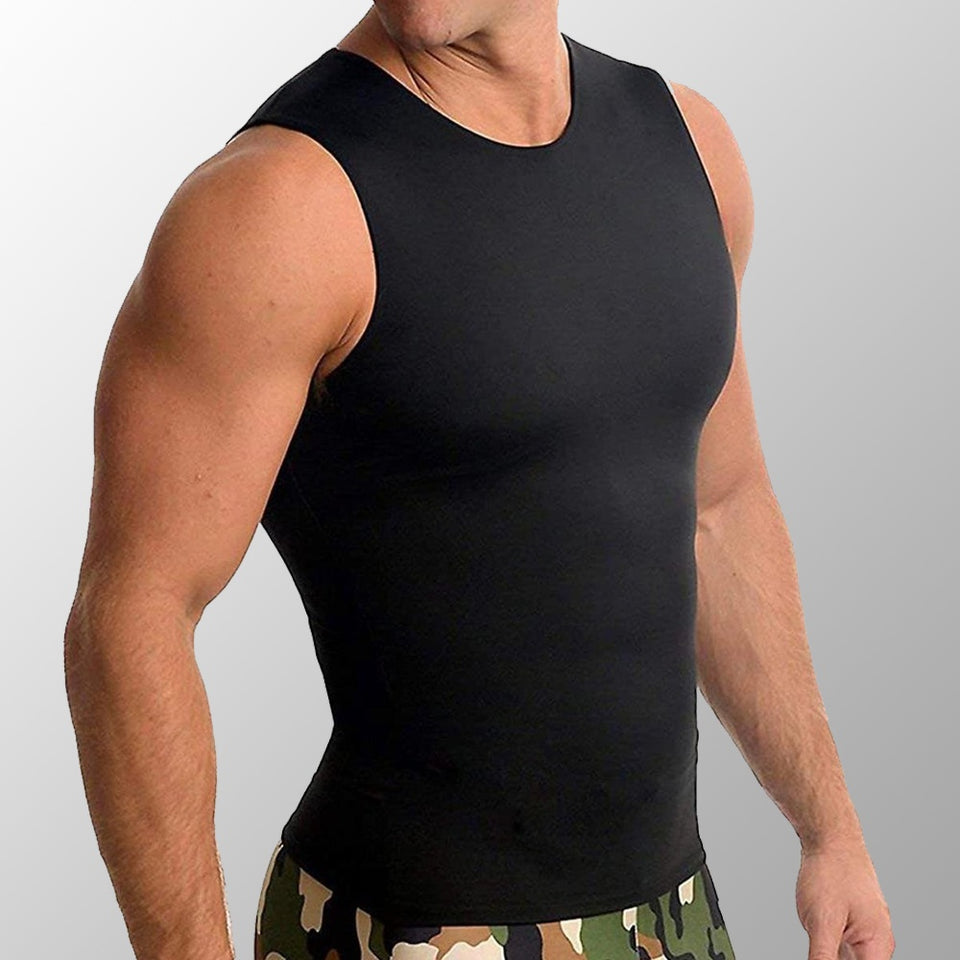 Camiseta de Compressão e Postura Slim Muscle (Masculina) - Frete Grátis