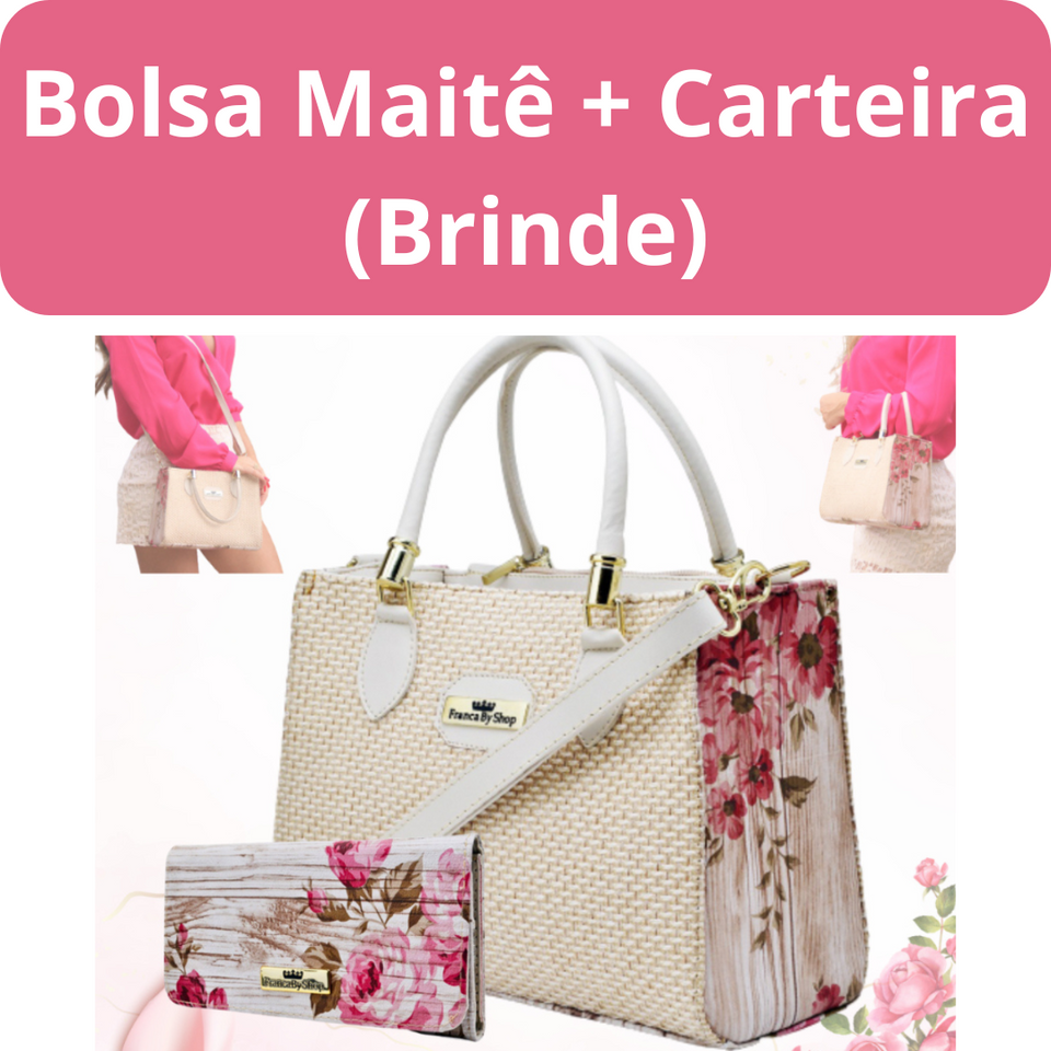 Bolsa Maitê + Carteira (Brinde) - FRETE GRÁTIS SÓ HOJE