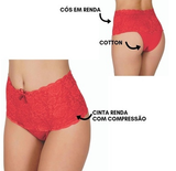 Kit Calcinha Cinta Modeladora Rendada - 5 unidades (Últimas Unidades com Frete Grátis)