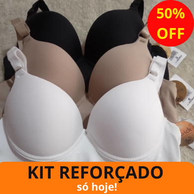 Kit Sutiã Reforçado Plus - Promoção Relâmpago