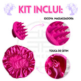 Kit Escovas Espelho Meu (Brinde: Touca de Cetim - Promoção Relâmpago)