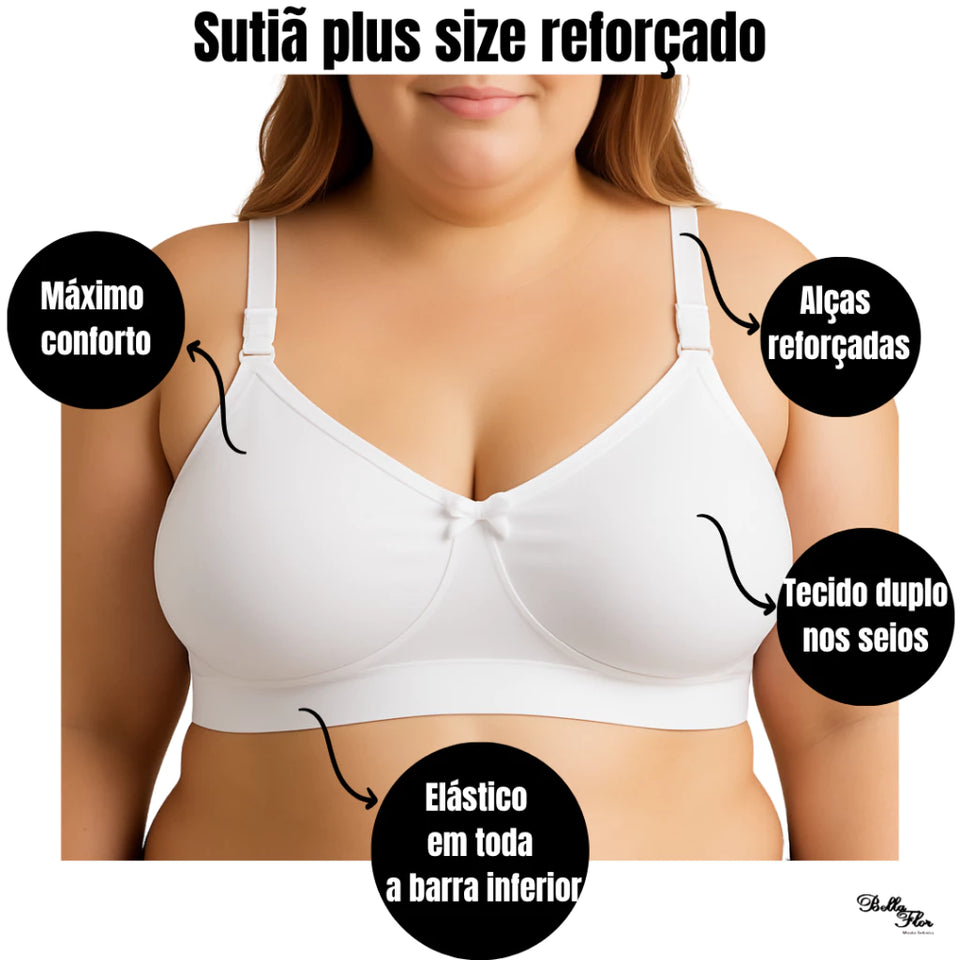 Kit com 2 ou 4 Sutiãs FlowUp: Reforçados de Alta Sustentação