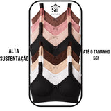 Kit com 2 ou 4 Sutiãs FlowUp: Reforçados de Alta Sustentação