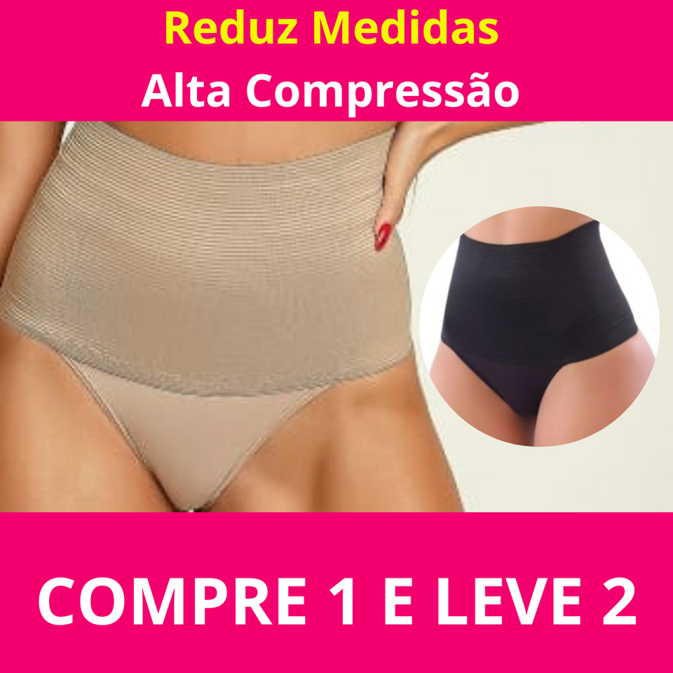 Calcinha Seca Barriga de Alta Compressão - Fit Slim (Pague 1 Leve 2)