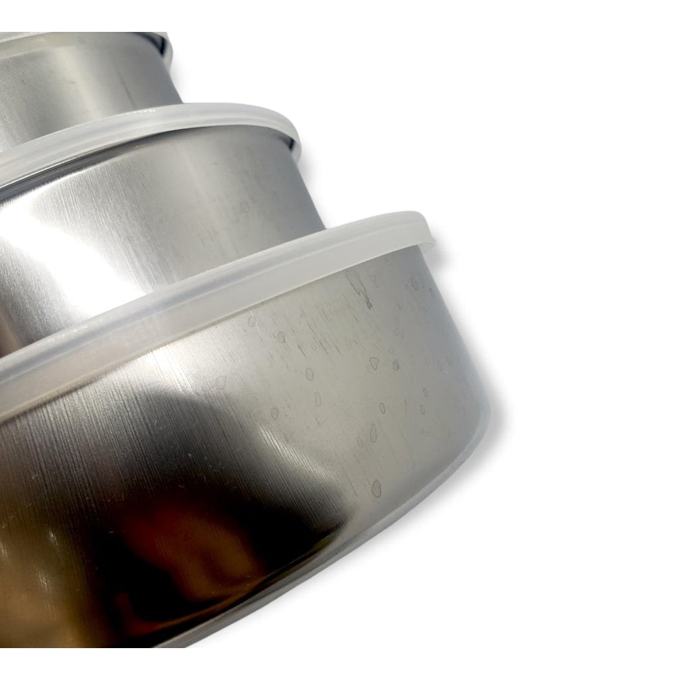 Kit Potes inox Bonox - 5 peças (PROMOÇÃO RELÂMPAGO)