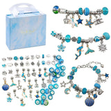 Pulseiras Princess e Berloques DIY em Prata - Kit 64 Peças (PROMOÇÃO RELÂMPAGO)
